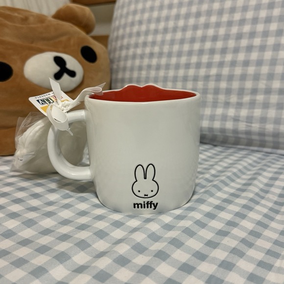 NEW Miffy By Magenta CUTE MUG Double sided with Mini Purse Pouch White Orange - Picture 5 of 6